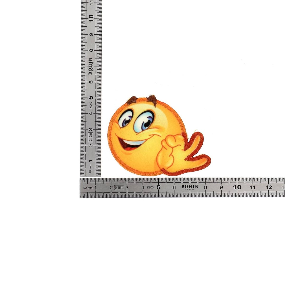 Bohin Patch thermocollant emoji MDR réparation vêtement
