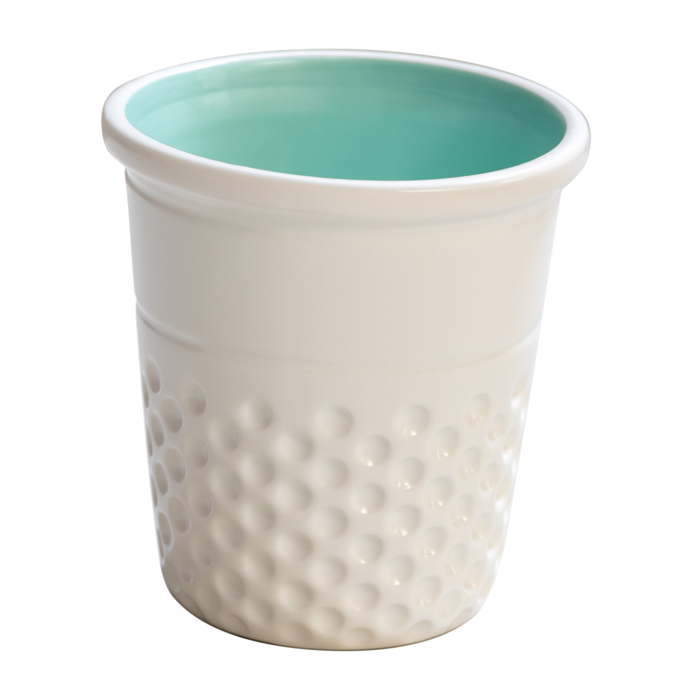 Dritz pot dé à coudre céramique corail rangement