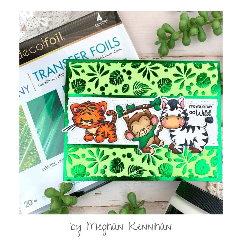 Deco Foil Shades of Green feuille foil vert 20 feuilles