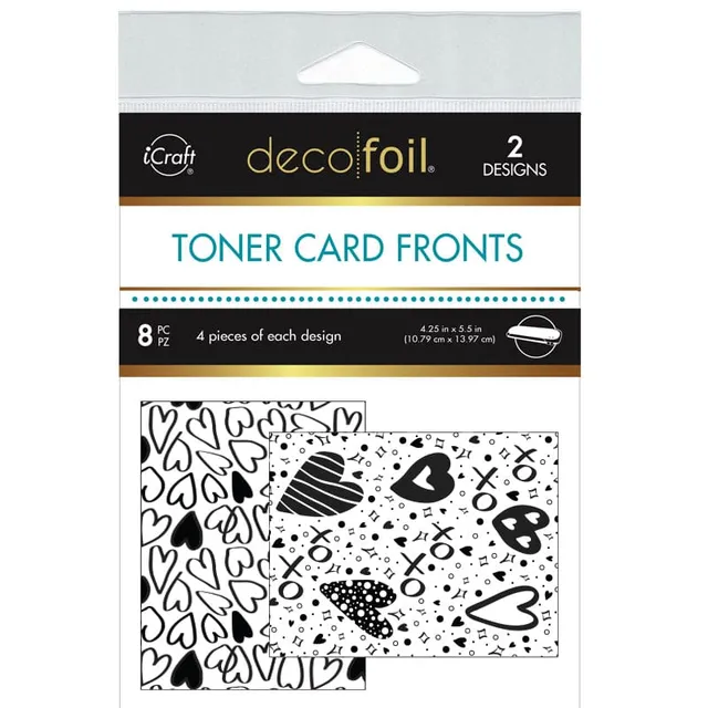 HeatnBond Deco Foil carte à décorer Heart to Heart 8 feuilles