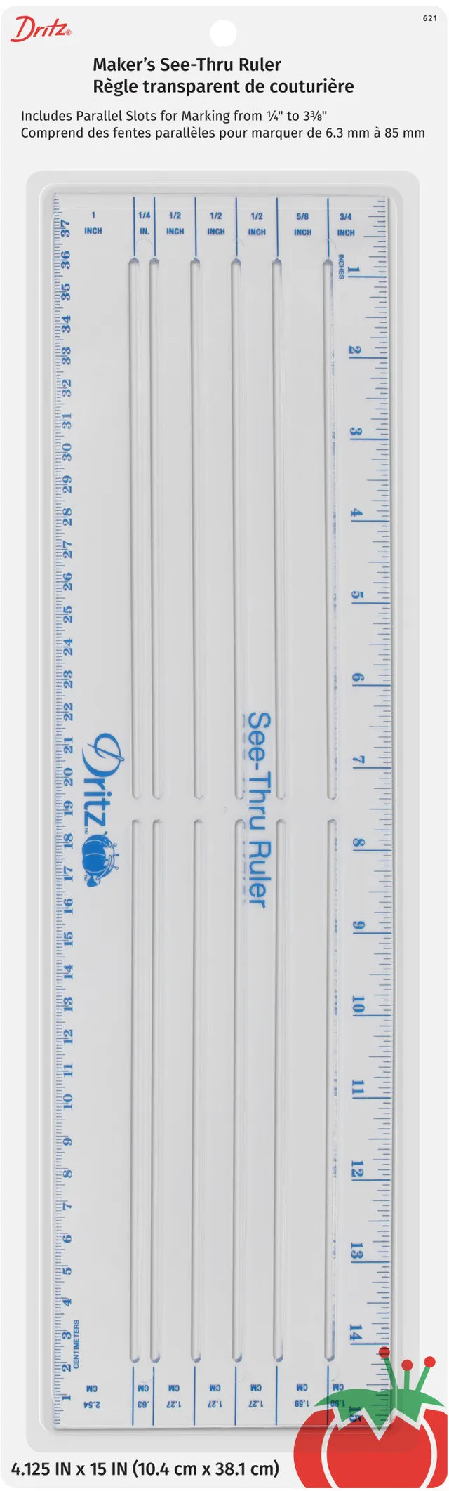 Dritz 621 règle couture transparente 10x38 cm