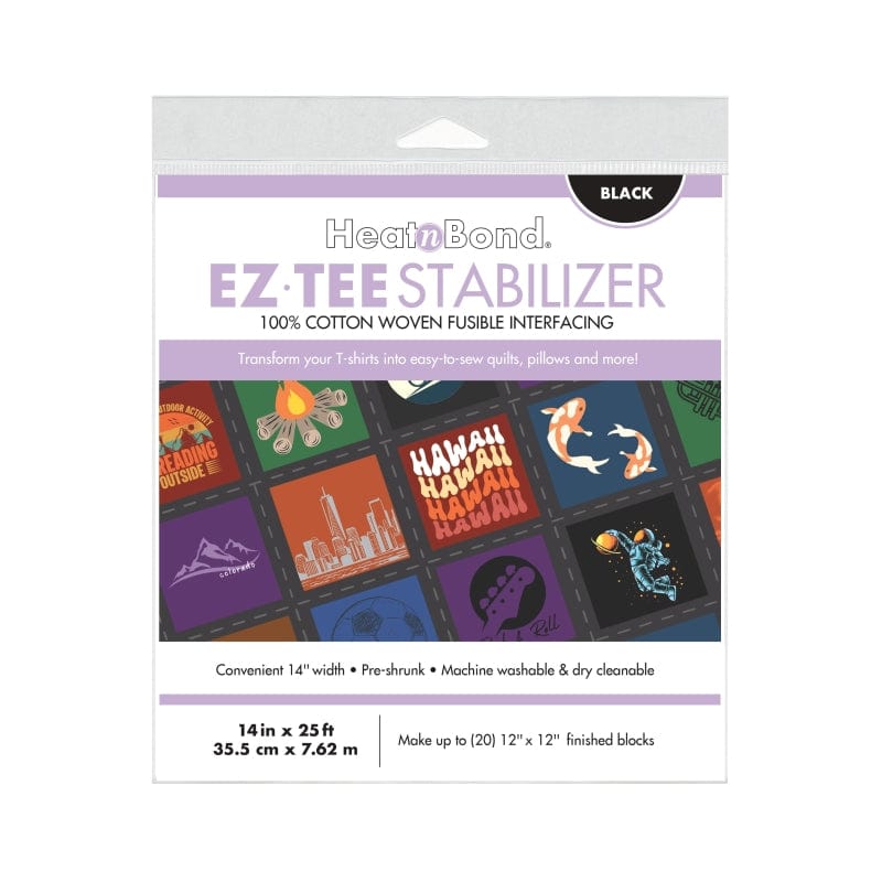 HeatnBond EZ-TEE entoilage thermocollant noir 14" x 25 ft