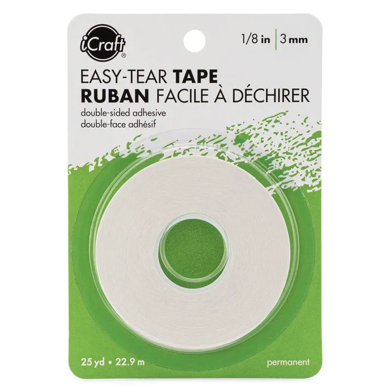 iCraft Easy-Tear ruban adhésif double face 1/8 in x 25 yd