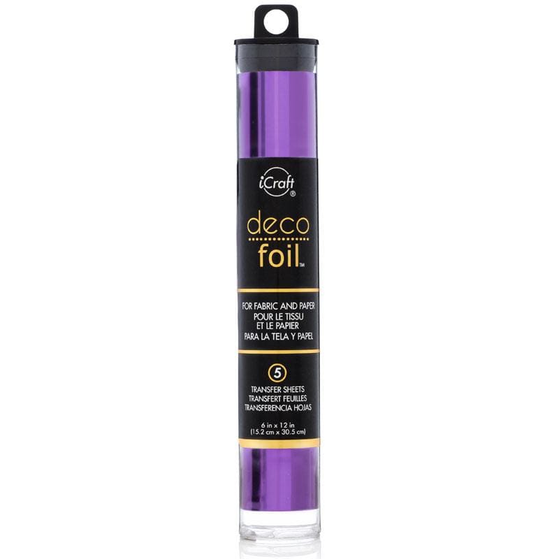 HeatnBond Deco Foil feuille transfert violet 5 feuilles
