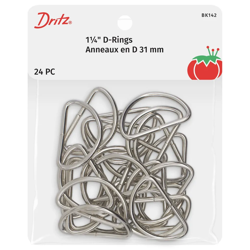Dritz anneaux en D nickel 32 mm x24
