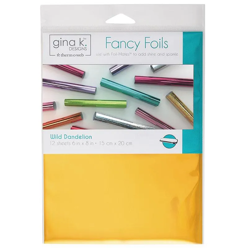 HeatnBond Gina K. Designs Fancy Transfer Foil doré Wild Dandelion 12 feuilles