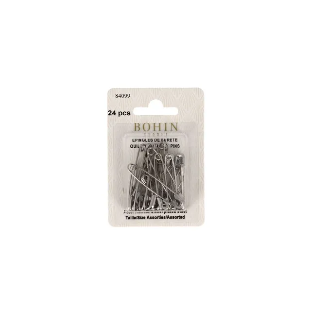 Bohin Nina épingles à nourrice assortiment 24 N°2 à N°4