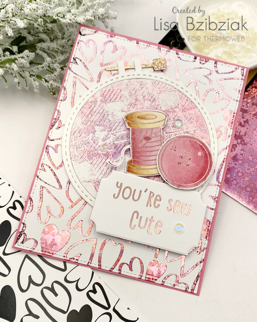 HeatnBond Deco Foil My Punny Valentine 8 feuilles A2