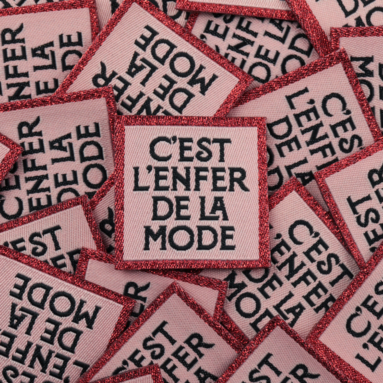 Bohin Étiquettes à coudre C'est l'enfer de la mode étiquette 3,5 cm