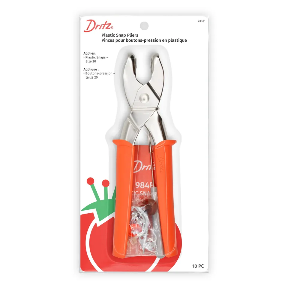 Dritz 984P pince boutons pression plastique orange T20