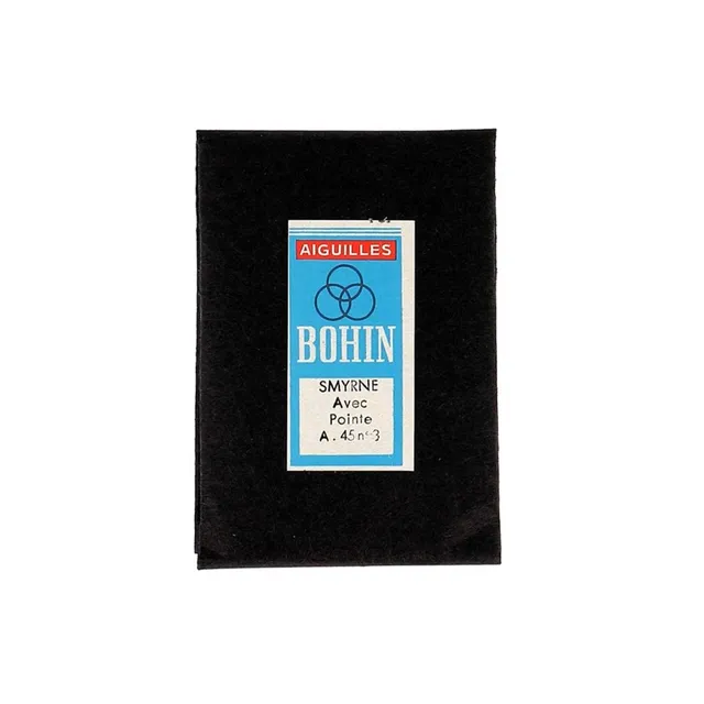 Bohin Aiguilles Smyrne Pointe N°3 25 Laine Gros Fil