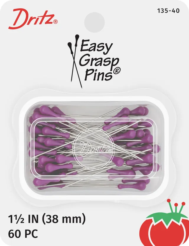 Dritz Easy Grasp 135-40 épingles couture violettes 60 pcs inox