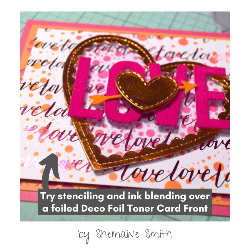 HeatnBond Deco Foil carte toner Smitten 8 feuilles