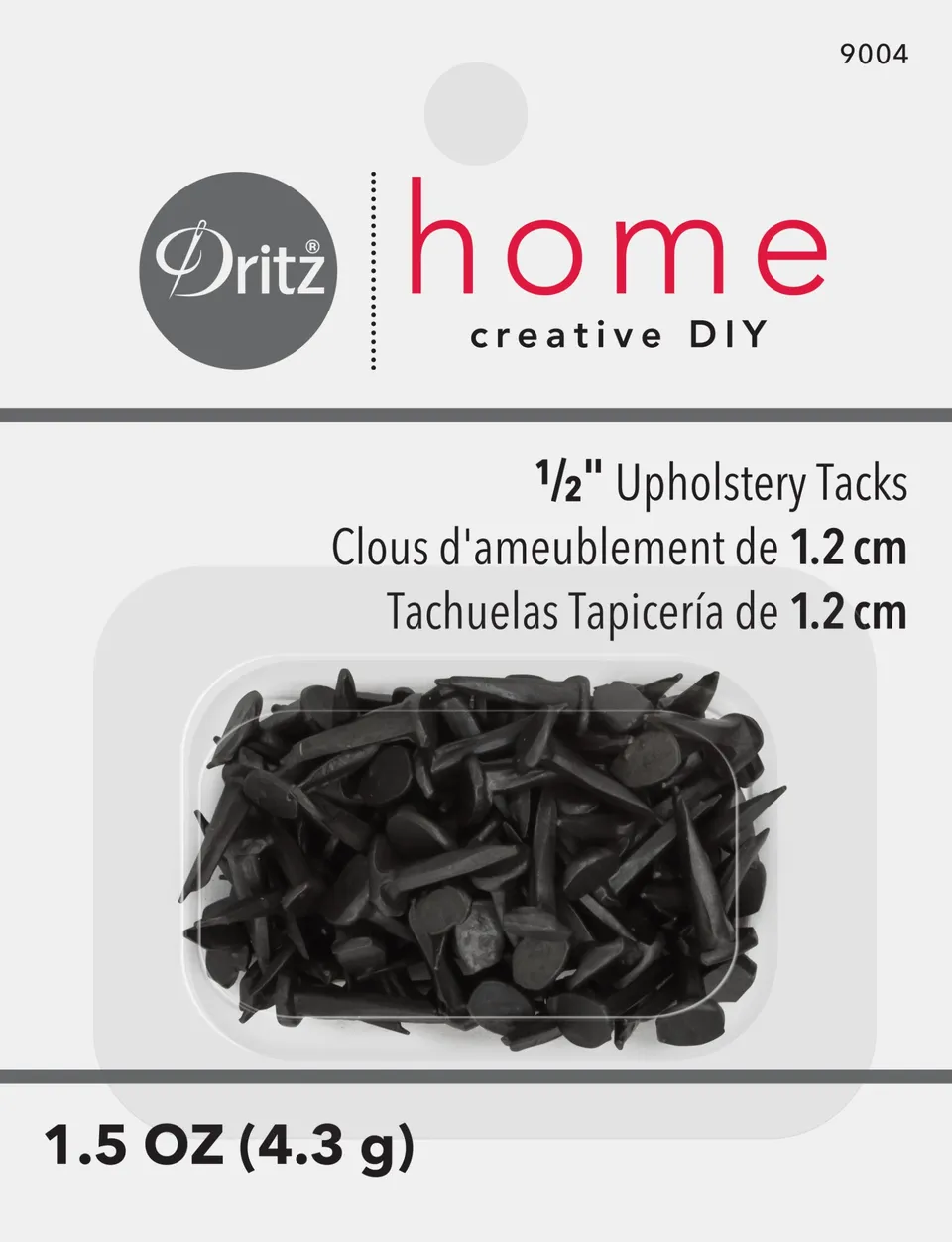 Dritz semences tapissier acier noir 12 mm 42 g