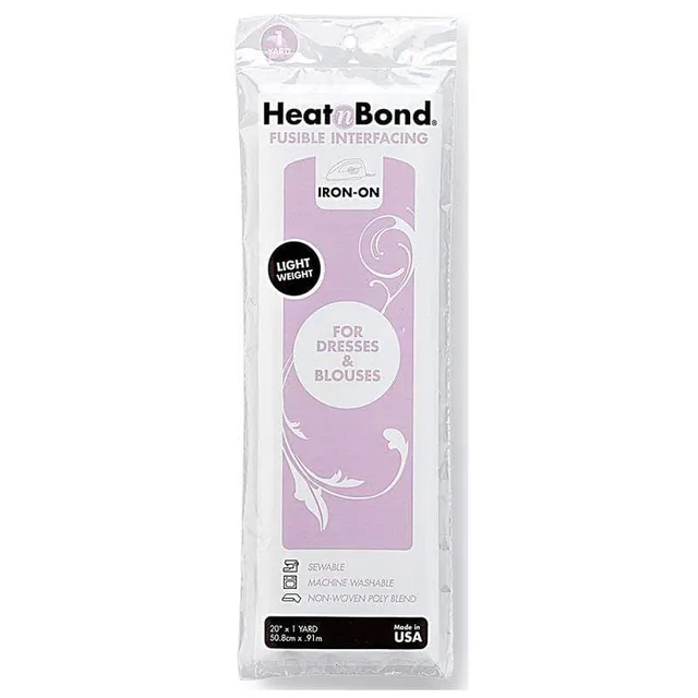 HeatnBond entoilage thermocollant fin blanc 50cm x91cm