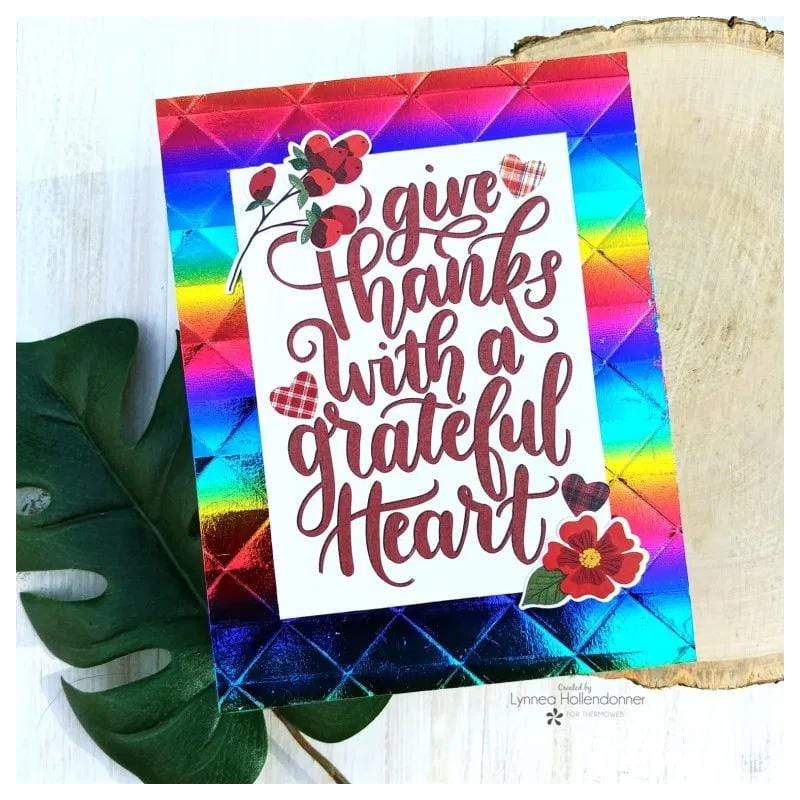 Deco Foil Rainbow foil transfert lot 20 feuilles arc-en-ciel