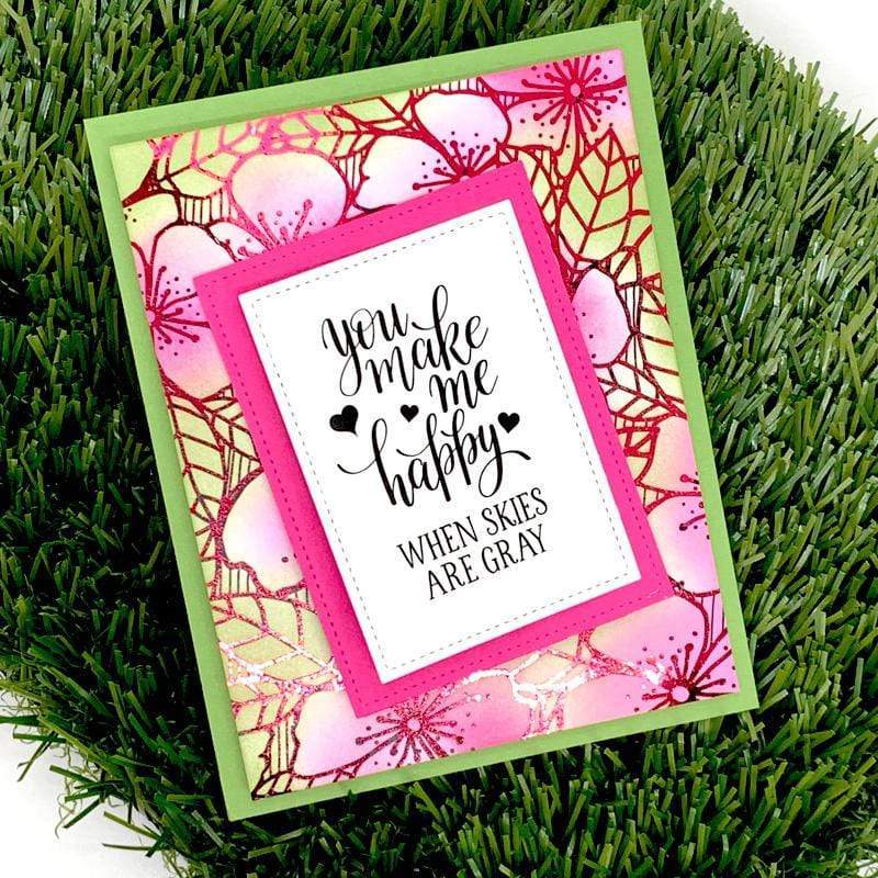 HeatnBond Unity carte toner Flowers and Lines 8 feuilles