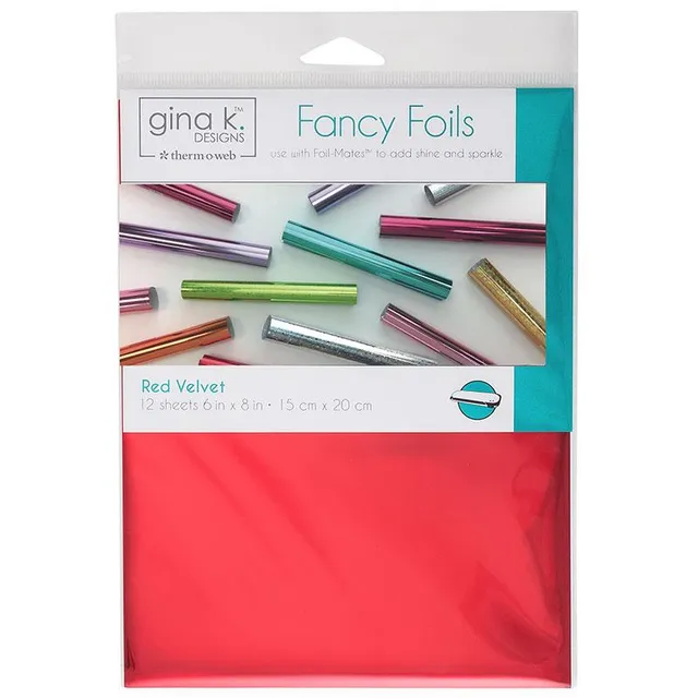 HeatnBond Gina K. Designs Red Velvet feuille foil 12 feuilles