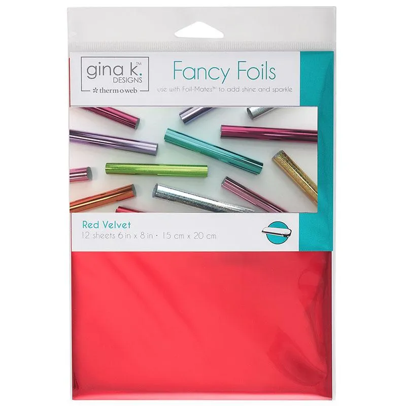 HeatnBond Gina K. Designs Red Velvet feuille foil 12 feuilles