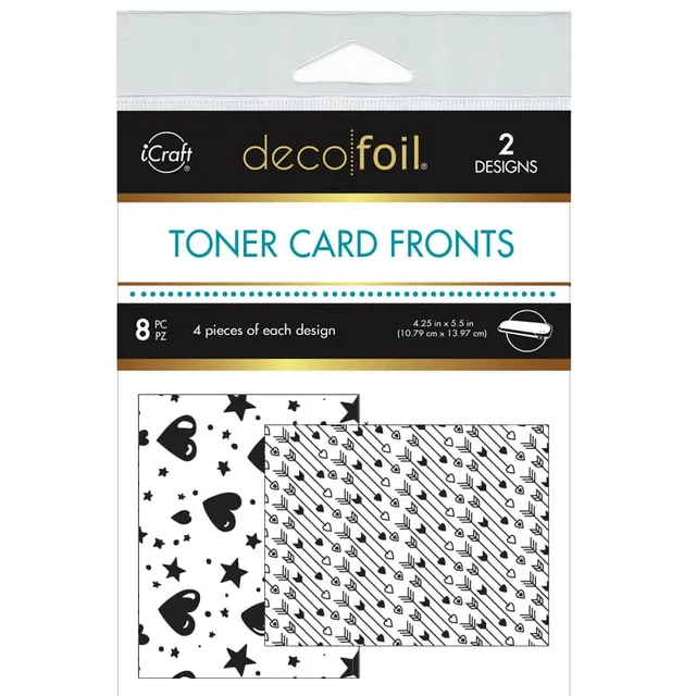HeatnBond Deco Foil carte toner Cupid's Arrow 8 feuilles