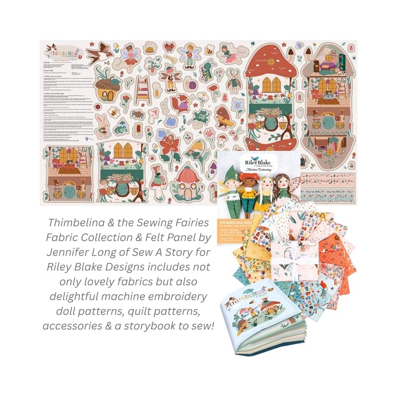 HeatnBond Sew a Story pochoir tissu Thimbelina 15x15 cm
