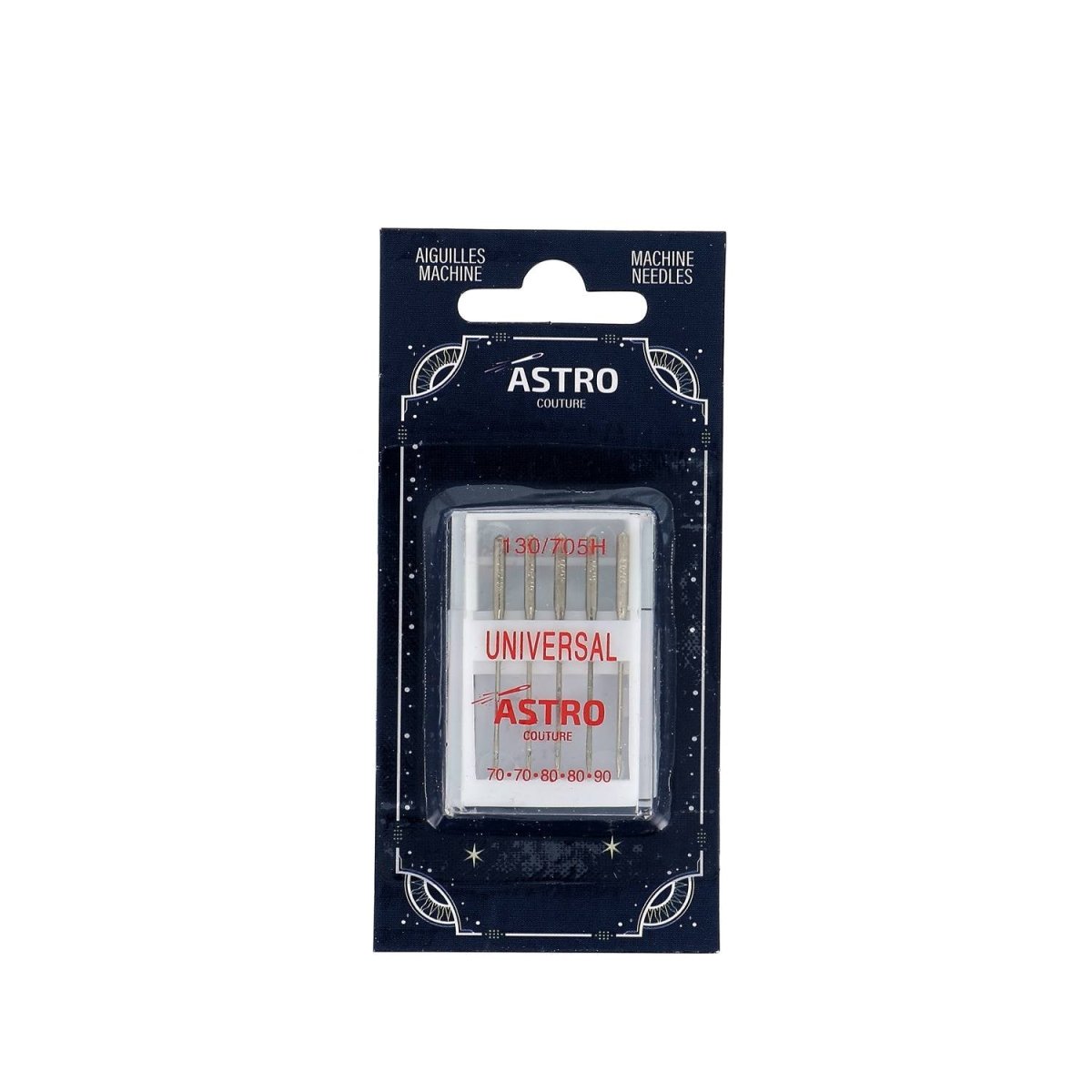 Bohin Astro Couture aiguilles machine universelle x5 nickelé