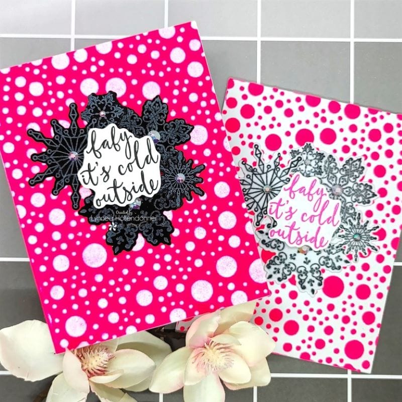 Rina K. Designs flock transfert rose fluo 6 feuilles