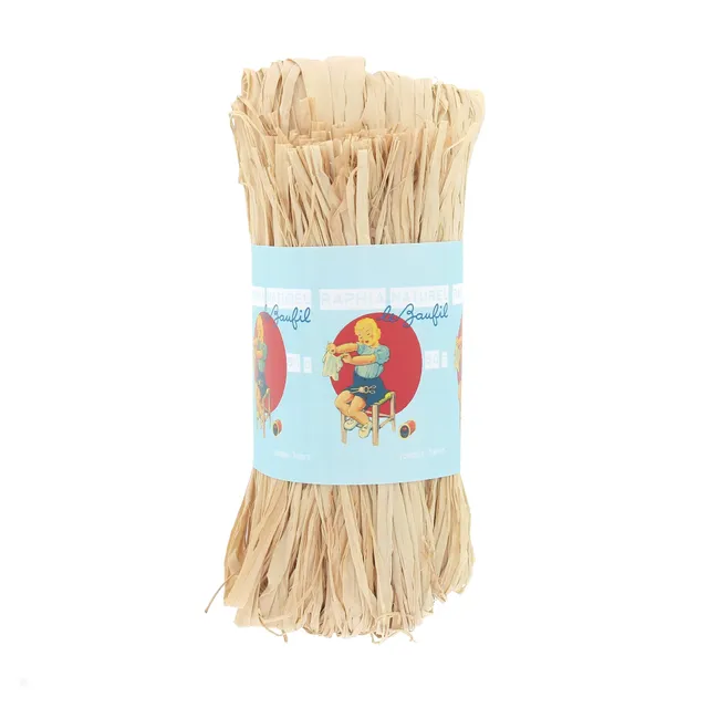 Lebaufil Raffia naturel pelote 50 g