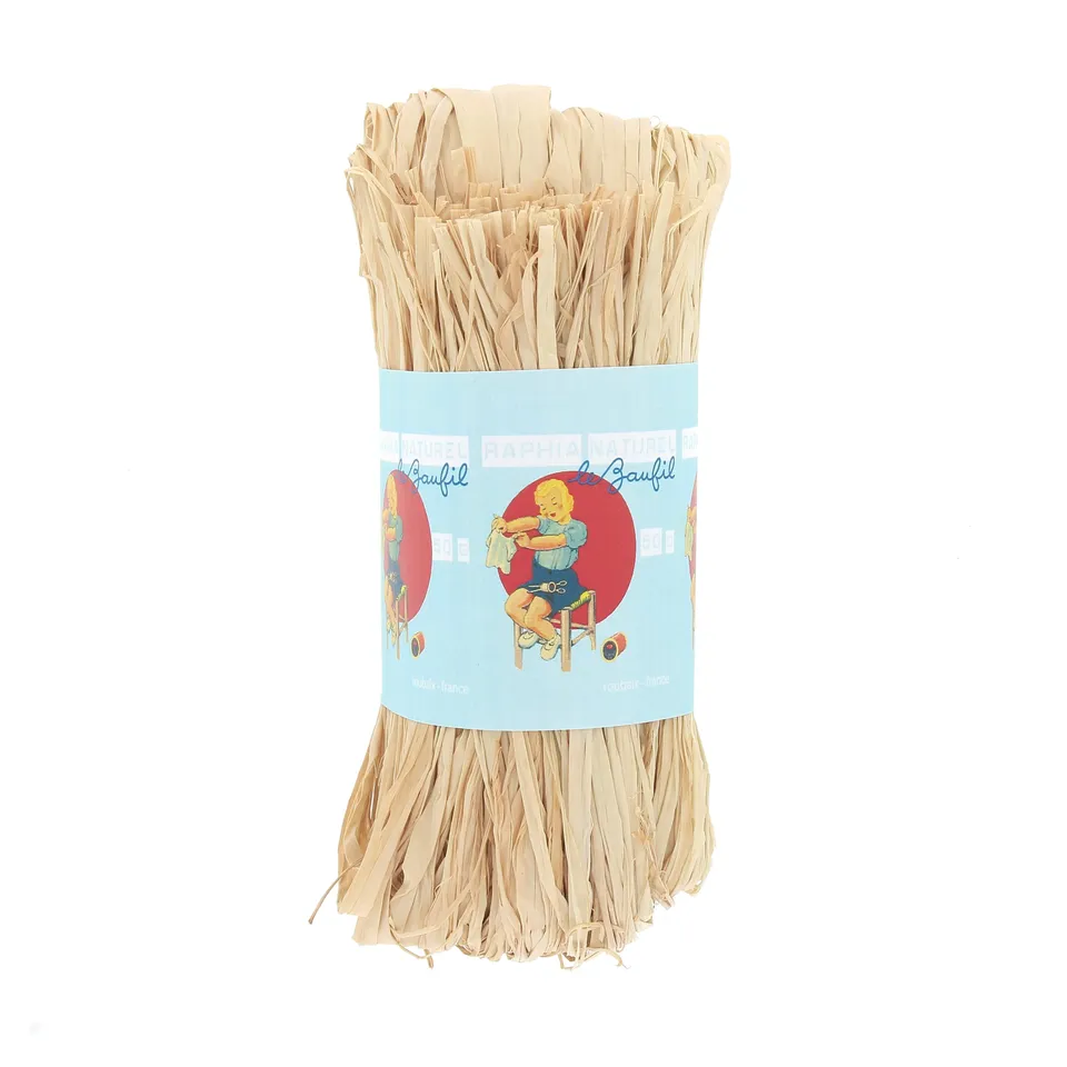 Lebaufil Raffia naturel pelote 50 g