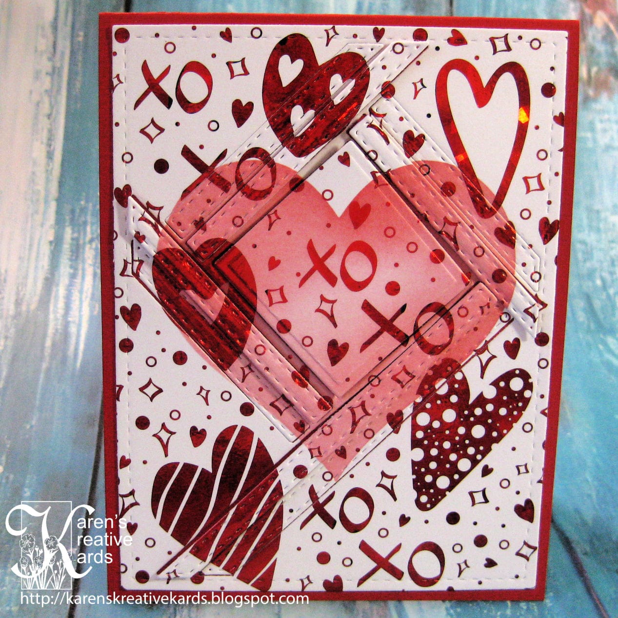 HeatnBond Deco Foil carte à décorer Heart to Heart 8 feuilles