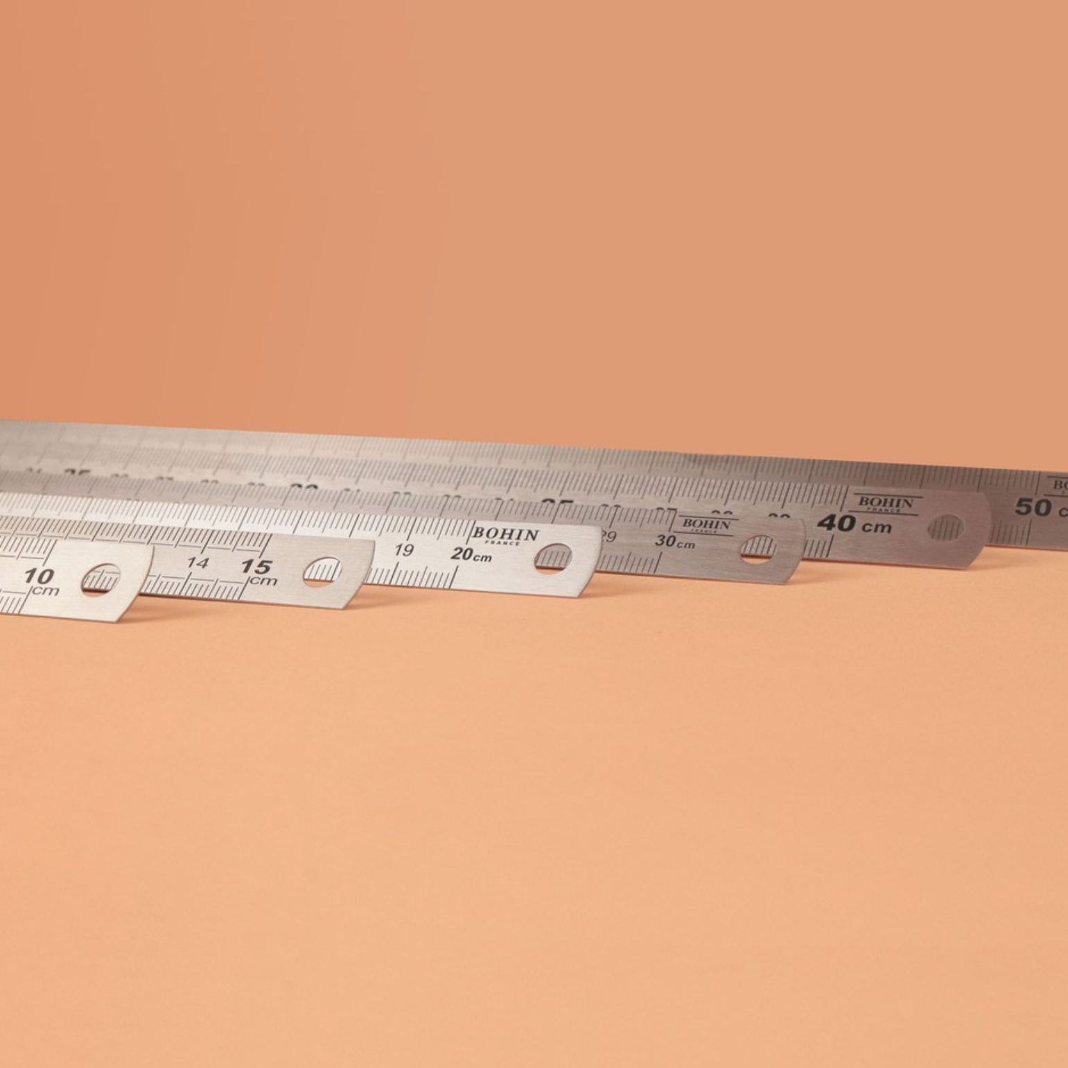 Bohin Mesure Règle Métal 30 cm – Réglet Couture Double Graduation