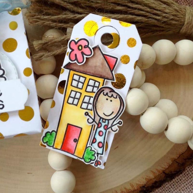 HeatnBond Laura Kelly Me & My Peeps tampon clear 15,2x20,3 cm