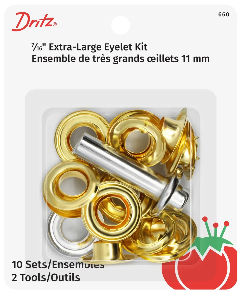 Dritz Fasteners Oeillets Extra Larges Laiton 11 mm x10