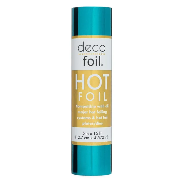 Deco Foil Hot rouleau hot foil bleu ciel Aqua Sky 12,7 cm x 4,57 m