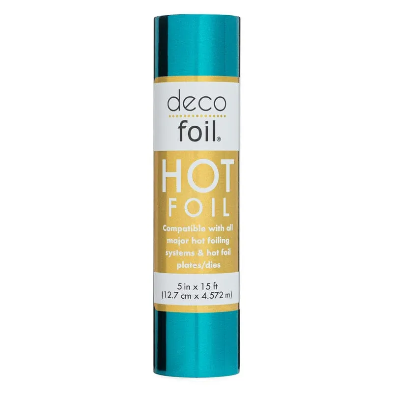 Deco Foil Hot rouleau hot foil bleu ciel Aqua Sky 12,7 cm x 4,57 m