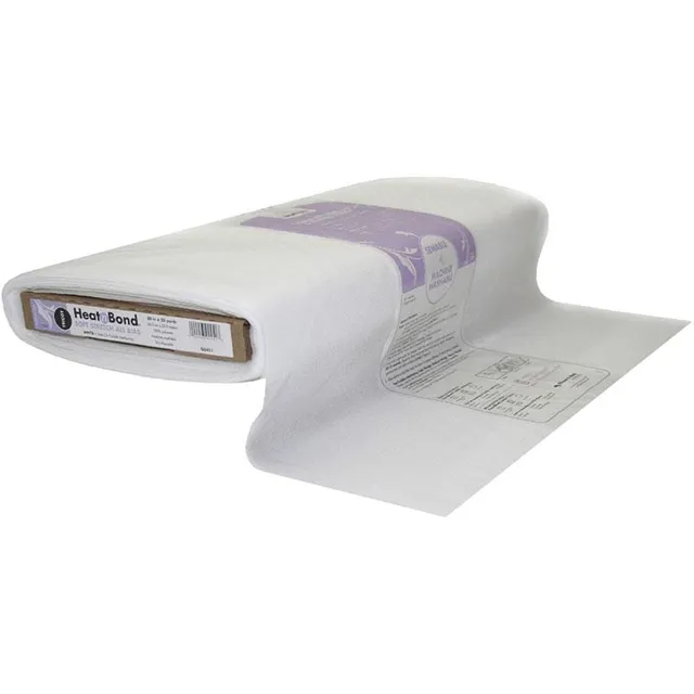 HeatnBond Tricot entoilage thermocollant blanc extensible 20 in