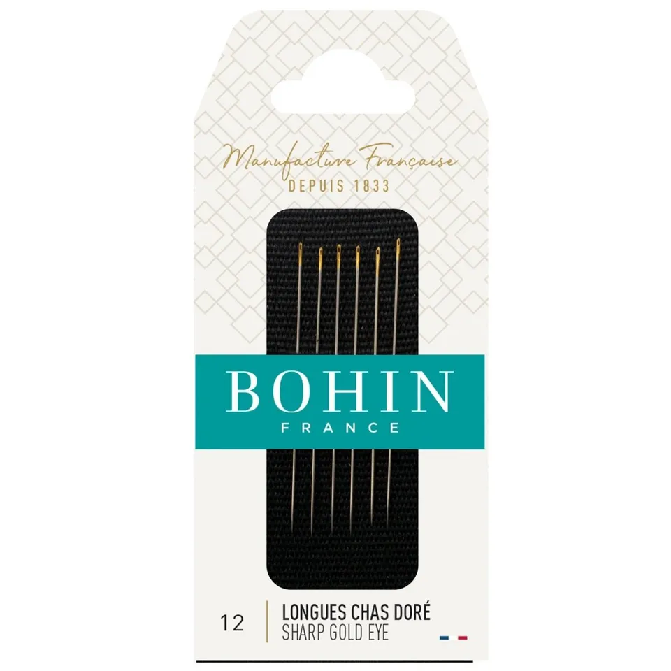 Bohin Aiguilles restauration costumes N°12 chas doré pochette 6