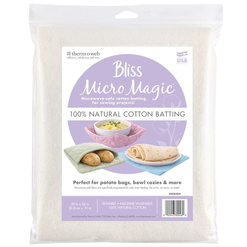 HeatnBond Bliss Micro Magic molleton coton 50 cm x 91 cm