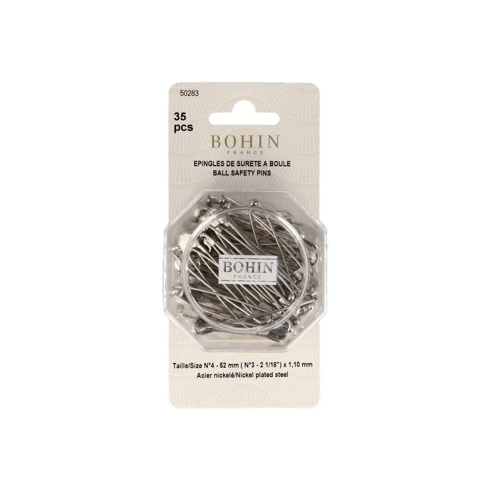 Bohin Épingles nourrice boule 52 mm boîte 35 N°4