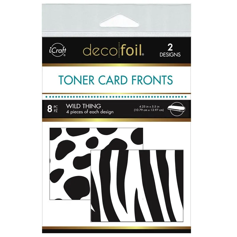 HeatnBond Deco Foil Wild Thing cartes A2 feuilles toner x8
