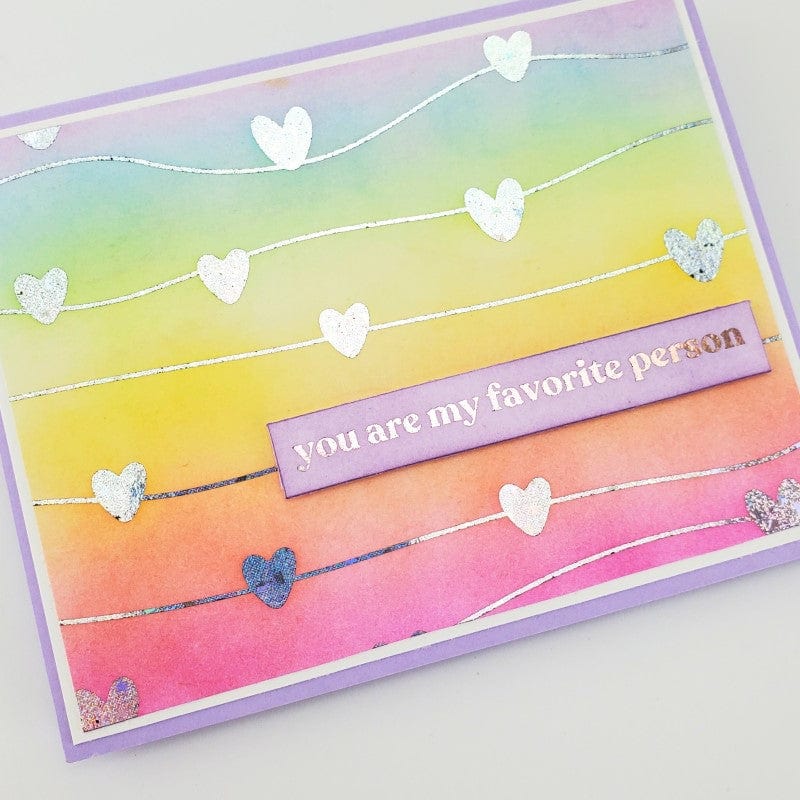 HeatnBond Deco Foil Toner Sheets papier foil Lots of Love 8 feuilles