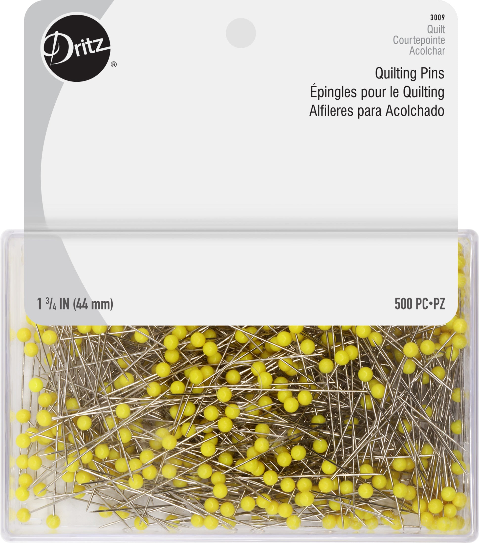 Dritz Quilting épingles patchwork 44 mm jaune x500
