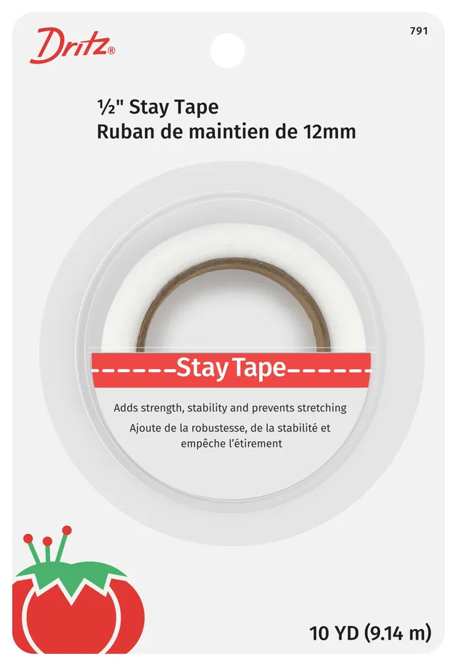 Dritz Stay Tape 791 ruban entoilage blanc 12 mm x 9 m