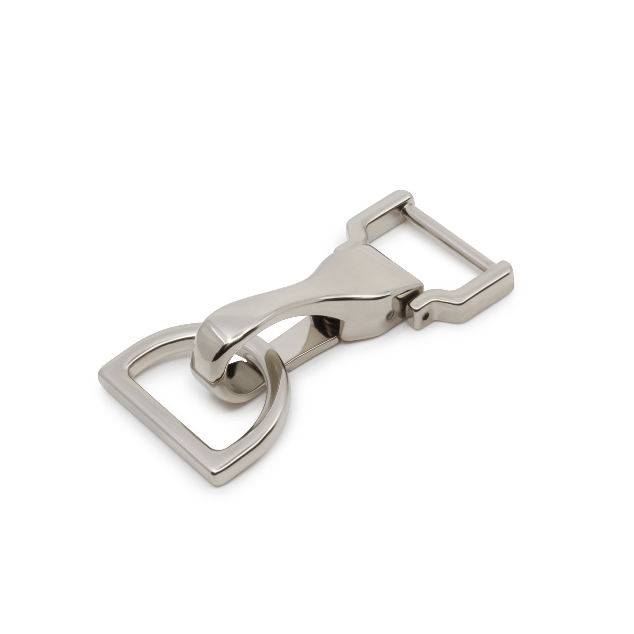 Dritz mousqueton sac + anneau en D nickel sangle 25 mm