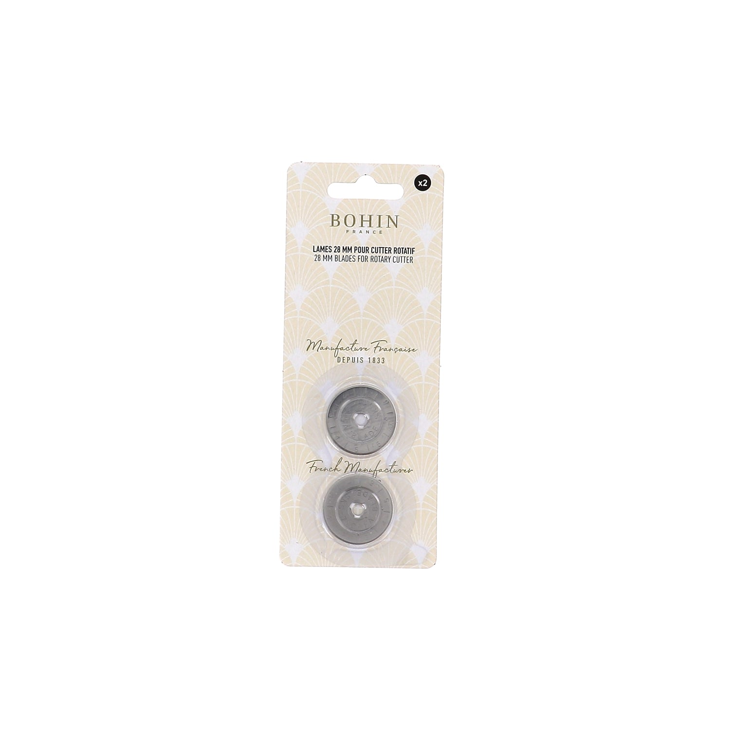 Bohin Coupe Lame cutter rotatif 28 mm + rechange acier