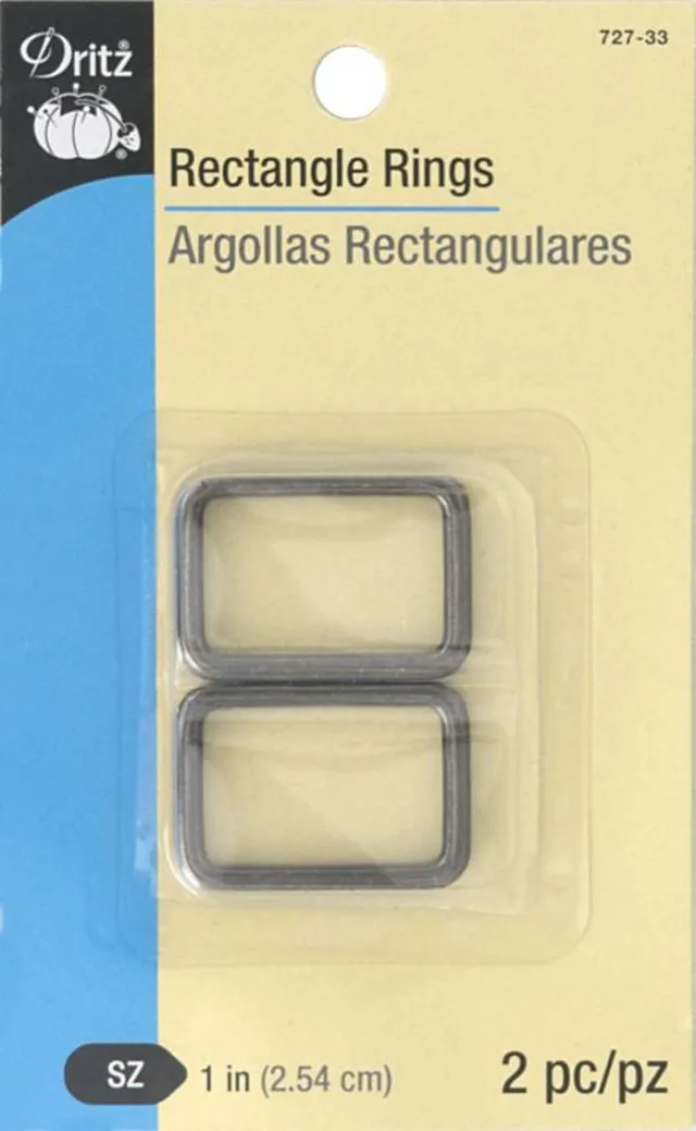 Dritz 727-33 anneaux rectangulaires 25mm canon de fusil x2