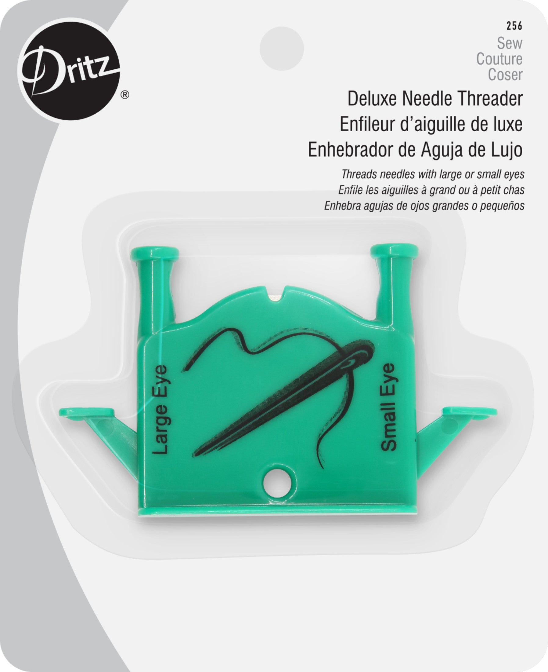Dritz 256 enfile-aiguille double 1 pc deux chas