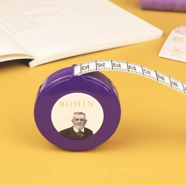Bohin Mesure Mètre Enrouleur Benjamin 150 cm Fibre