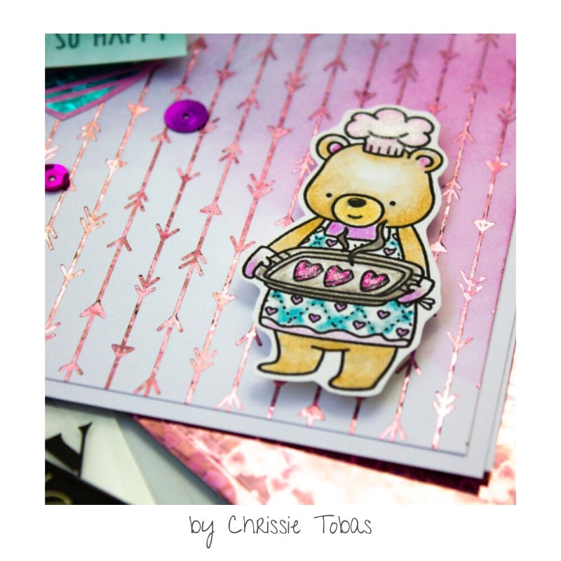 Deco Foil Toner Card Fronts Love Struck cartes A2 coeurs