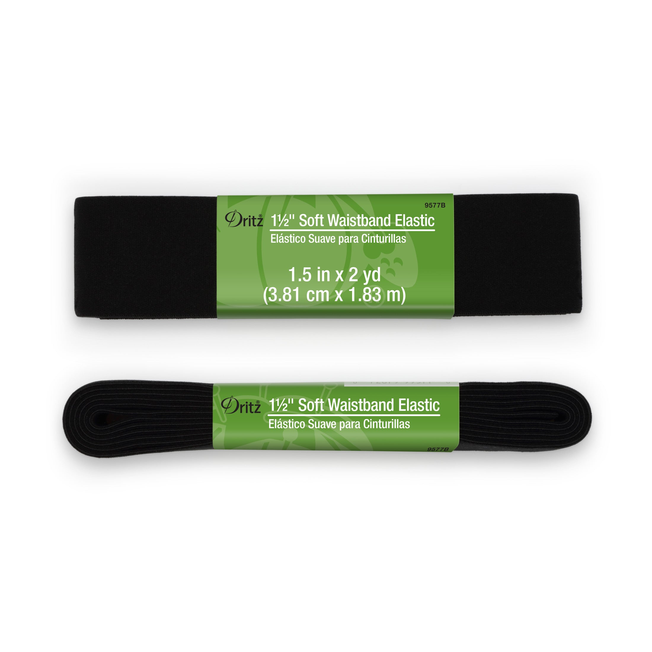 Dritz Elastics élastique ceinture tissé 38 mm blanc 2 yards